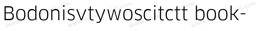 Bodonisvtywoscitctt book字体转换